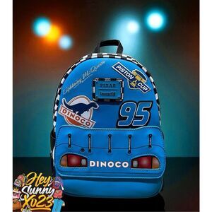 Loungefly Disney Pixar Cars Lightning McQueen Dinoco Light-Up Mini Backpack